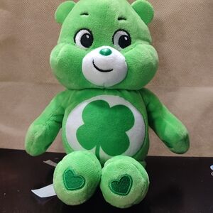 Green Shamrock Plush Bear Kids Toy - Soft Comfort Stuffed Animal